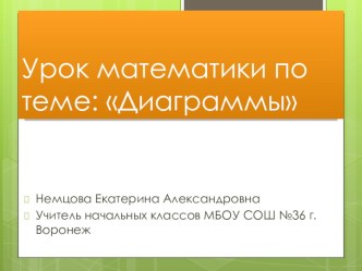 Диаграмма презентация к уроку по математике (4 класс)