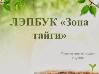 ЛЭПБУК Зона тайги материал (подготовительная группа)