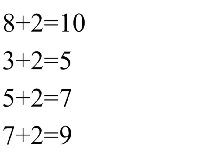 8+2=103+2=55+2=77+2=9