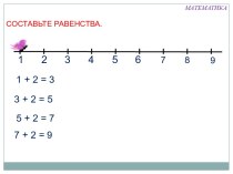 математика 1 класс Цифры 1-9