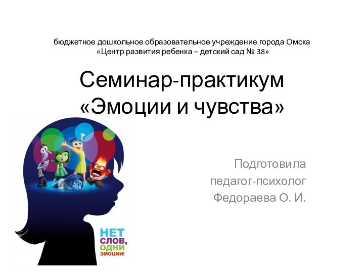 бюджетное дошкольное образовательное учреждение города Омска  «Центр развития ребенка – детский